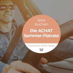Sommerpass: 31 Übernachtungen für 2 Personen in achat-Hotels - 11€ pro Nacht