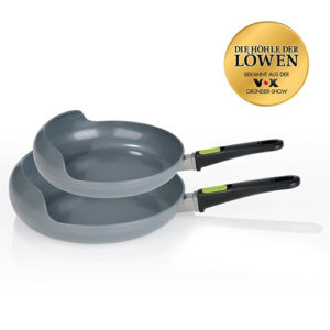 2er-Set EASY PAN Schwenkpfanne Green Edition – Ø 24cm &amp; 28cm für 9,99€ (statt 51€)