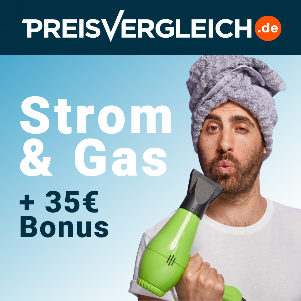 Thumbnail ⚡ Strom &amp; Gas über Preisvergleich.de + 35€ Bonus