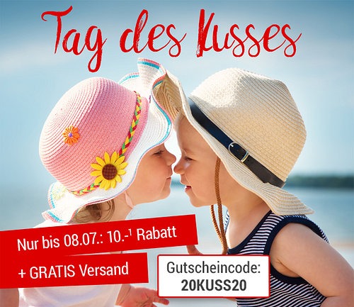 10€ + GRATIS Versand zum &quot;Tag des Kusses&quot; bei Weltbild