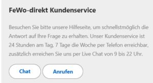 FeWo-direkt Kundenservice