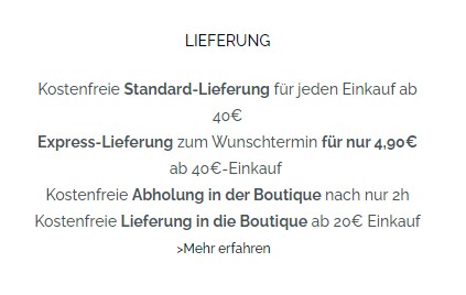 L'Occitane Lieferung