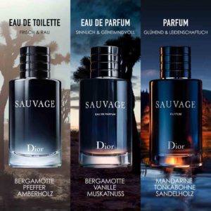 Dior Sauvage Eau de Parfum 100ml für 65,92€ (statt 77€) - auch Eau de Toilette