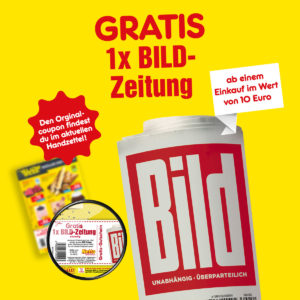GRATIS BILD Zeitung bei Netto ab einem Einkaufswert von 10€