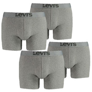 Levis Herren Boxershort 4er Pack in grau (Größe M & CL) für 22,95€ (statt 27€)