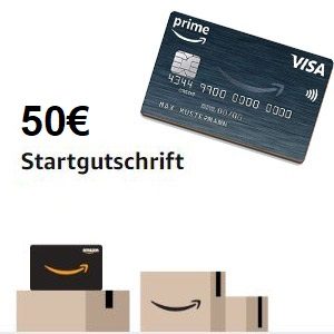 💳 Amazon VISA Kreditkarte: 20€ Startguthaben + bis 3% Amazon-Cashback