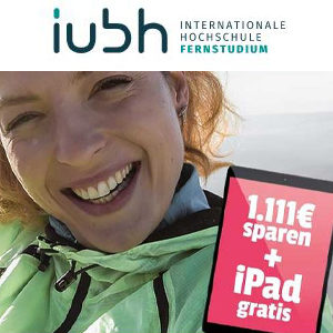 👨‍🎓 IUBH Fernstudium: 1.444€ sparen + iPad gratis