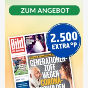 Bild am Sonntag 8 Ausgaben für 19,60€ und 25€ als Payback Punkte erhalten