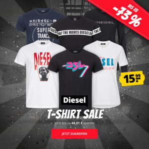 Diesel T-Shirts für je nur 15,99€ (zzgl. Versandkosten, entfallen ab 50€) - SportSpar