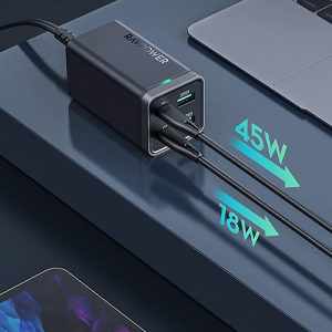 ⚡ RAVPower Ladestation mit 65W und 4 Ports für 37,58€ (statt 50€)