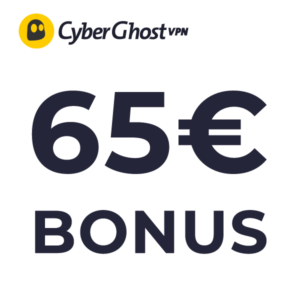 🎬 (Fast) GRATIS: CyberGhost VPN für 67,64€ + 65€ Bonus – effektiv 0,09€ /Monat