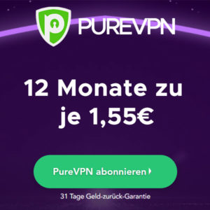 🔥 1 Jahr PureVPN zu monatlich 1,66€ (bis zu 10 Geräte!)