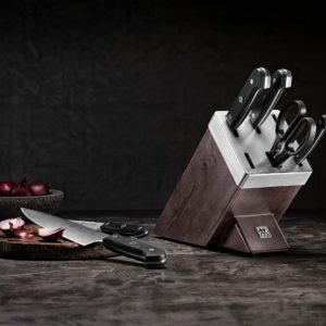 Zwilling Gourmet 7 tlg. Messerset in Weiß für 149,99€ (statt 200€) - inkl. selbstschärfendem Messerblock