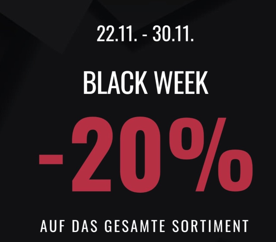EMP Black Week: 20% Gutschein auf Alles (49€ MBW) + gratis Versand