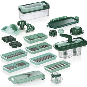 🥒🍅 Genius Nicer Dicer Fusion Smart Set mit 28 Teilen für 59,95€ (statt 87€)