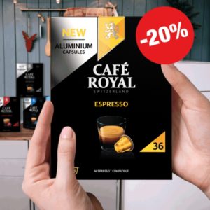 ☕️ Café Royal Big Packs: 36 Kaffee Kapseln mit 20% Rabatt (= 0,18€ pro Kapsel)