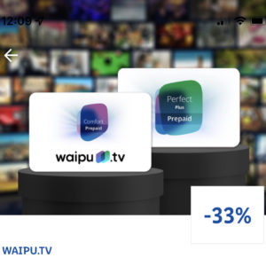 Waipu.tv Streaming Comfort/Plus Guthabenkarten