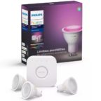 PHILIPS_Hue_White__Col._Amb._GU10_3-er_Bluetooth_Starter_Kit_Mehrfarbig_Thumb