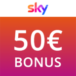 Sky Q 📺 50€ Bonus + 50% Rabatt auf alle Pakete 🏁 z.B. 34€ mtl. für volles Sky-Programm!