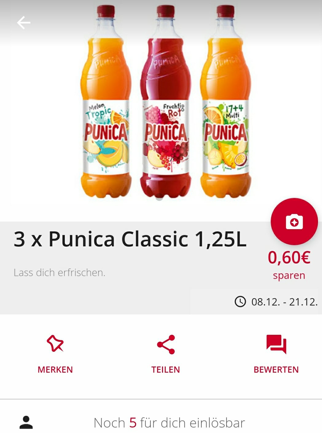 Punica Fur Effektiv 0 57 Flasche Rewe Scondoo Oder Kochbar