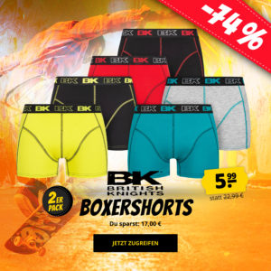 🩲 British Knights: 2 Boxershorts für 5,99€