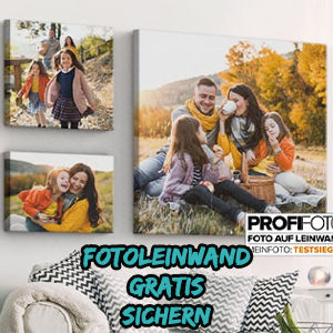 🎁 Gratis: 30x20 cm Fotoleinwand bestellen (statt 29,90€) + 6,90€ Versand