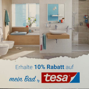10% Rabatt auf mein Bad by tesa