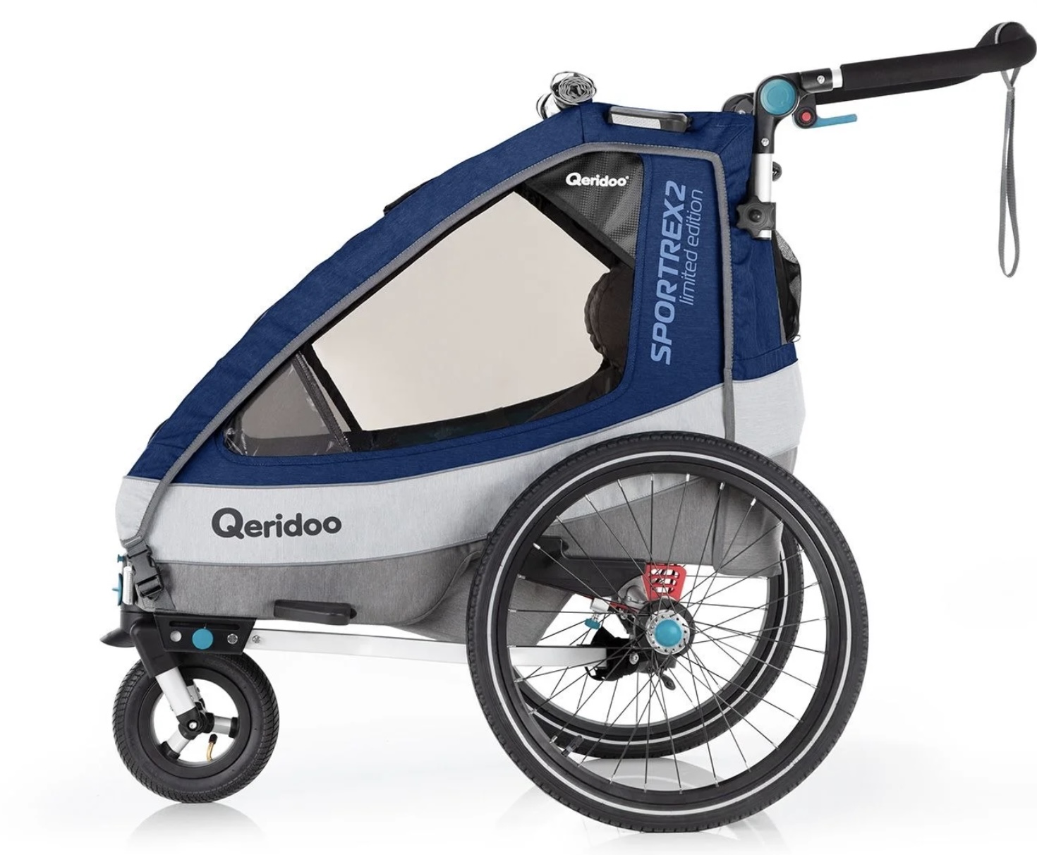 Kinderfahrradanhänger Qeridoo Sportrex2 (Limited Edition) für 349€ (statt 432€)