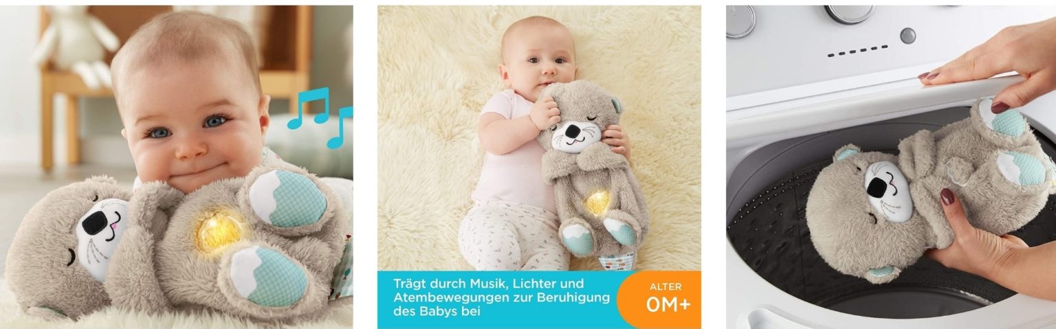 🦦 FisherPrice Kuscheltier »SchlummerOtter« für 34,94€ (statt 40€)
