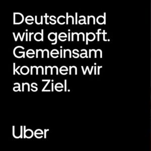 GRATIS Fahrt zum Impfzentrum oder Hausarzt und zurück 👉  vom 18.05.21 bis 15.06.21 in allen Städten in welchen Uber zur Verfügung steht: 15€ Rabatt auf 2 Fahrten
