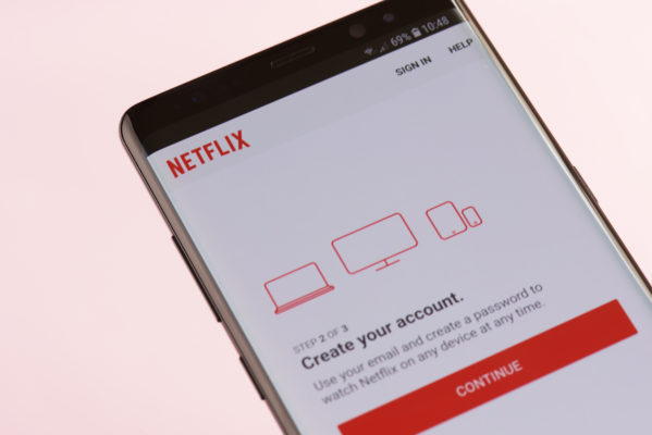 Create account in netflix