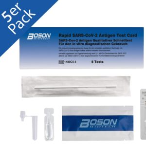 5x Corona Schnelltest (für den vorderen Nasenbereich) für 9,99€ - Amazon Prime