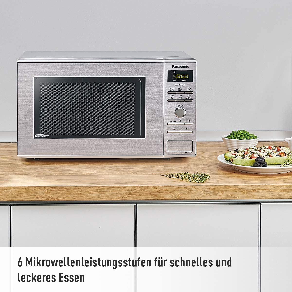 Panasonic Inverter Mikrowelle (1.000 Watt) für 89,50€ (statt 160€)