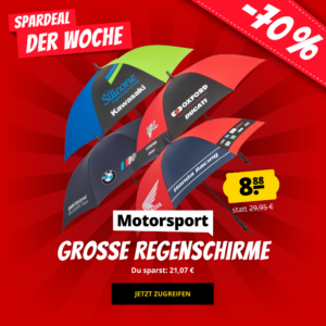 ☂️ Moto GP-Regenschirme - verschiedene Teams - für 8,88€