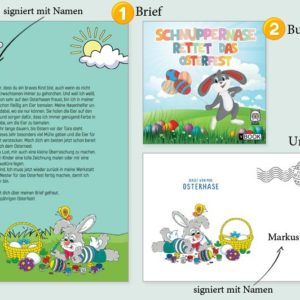 personalisiertes Kinder-Buch für Ostern *vom Osterhasen* mit persönlichen Brief für *0.90€ statt 5,90€* &#043; VSK