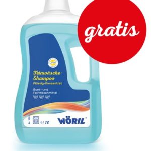 GRATIS 1 Flasche WÖRIL Feinwäsche-Shampoo kostenlos zum Testen von Wöhrle aus Winnenden (nur 3,95 VSK)