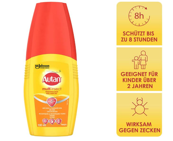 Deutlich günstiger als dm! Autan Insektenschutz (gegen Mücken, Stechfliegen und Zecken) nur 4,49€!