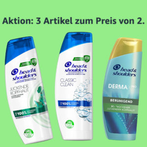 💆‍♂️ 3 für 2 Aktion: Head & Shoulders ab 7,58€ (statt 11€)
