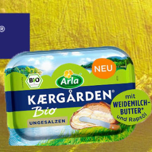 🧈 GRATIS:  "Arla Kaergarden Bio 200g" kostenlos testen - täglich 1.000x