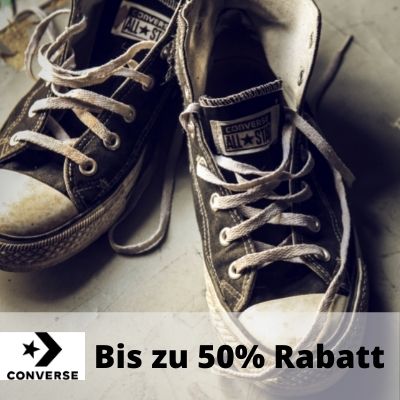 Converse: Bis zu 50% im Sale + 20% extra + gratis Versand ab 35€ MBW