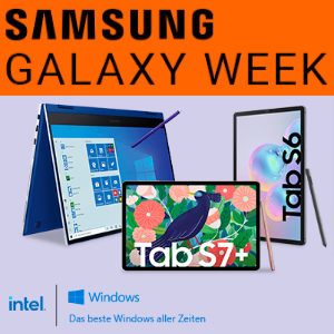 🔥 Samsung Galaxy Week: 20% Rabatt auf Notebooks & Tablets