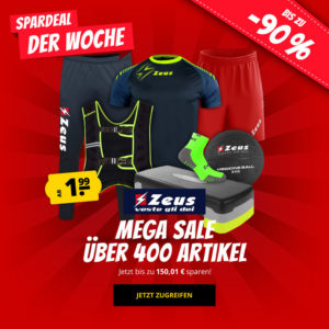 🏋️‍♀️ Zeus Fitnessartikel & Sportklamotten im Sale - z.B. Zeus Fast Herren Trainingstrikot für 4,99€