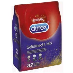 DealClub: 2x 32 Stück Durex Gefühlsecht Mix Kondome für 27,93€ 👉 0,44€ pro Kondom (statt 0,72€)