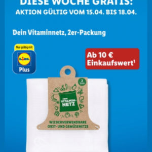 Gratis 2x Vitaminnetz bei Lidl (mit der App)