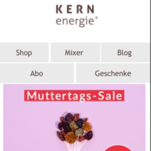 KERNenergie Nüsse Trockenobst 40% Rabatt