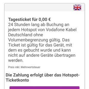Vodafone Hotspots kostenlos nutzen