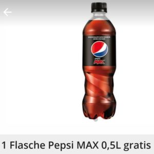 🥤 GRATIS: Pepsi Max 0.5 l gratis testen durch scondoo