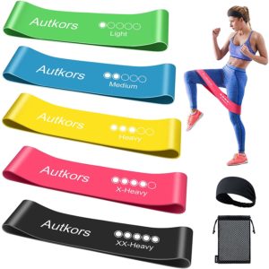 🤸‍♀️ Autkors Widerstandsbänder im 5er Pack für 5,94€ + gratis Stirnband