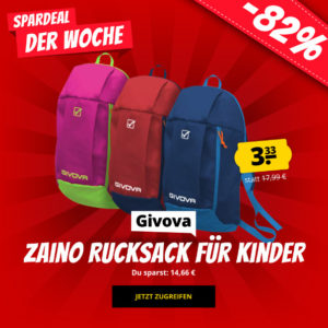 🎒 Givova Zaino Kinder Freizeit Rucksack für 3,33€