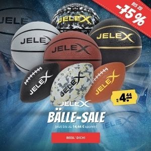 🏀🏈🏐 Jelex Sportbälle: Basketball ab 4,44€, Football ab 5,55€